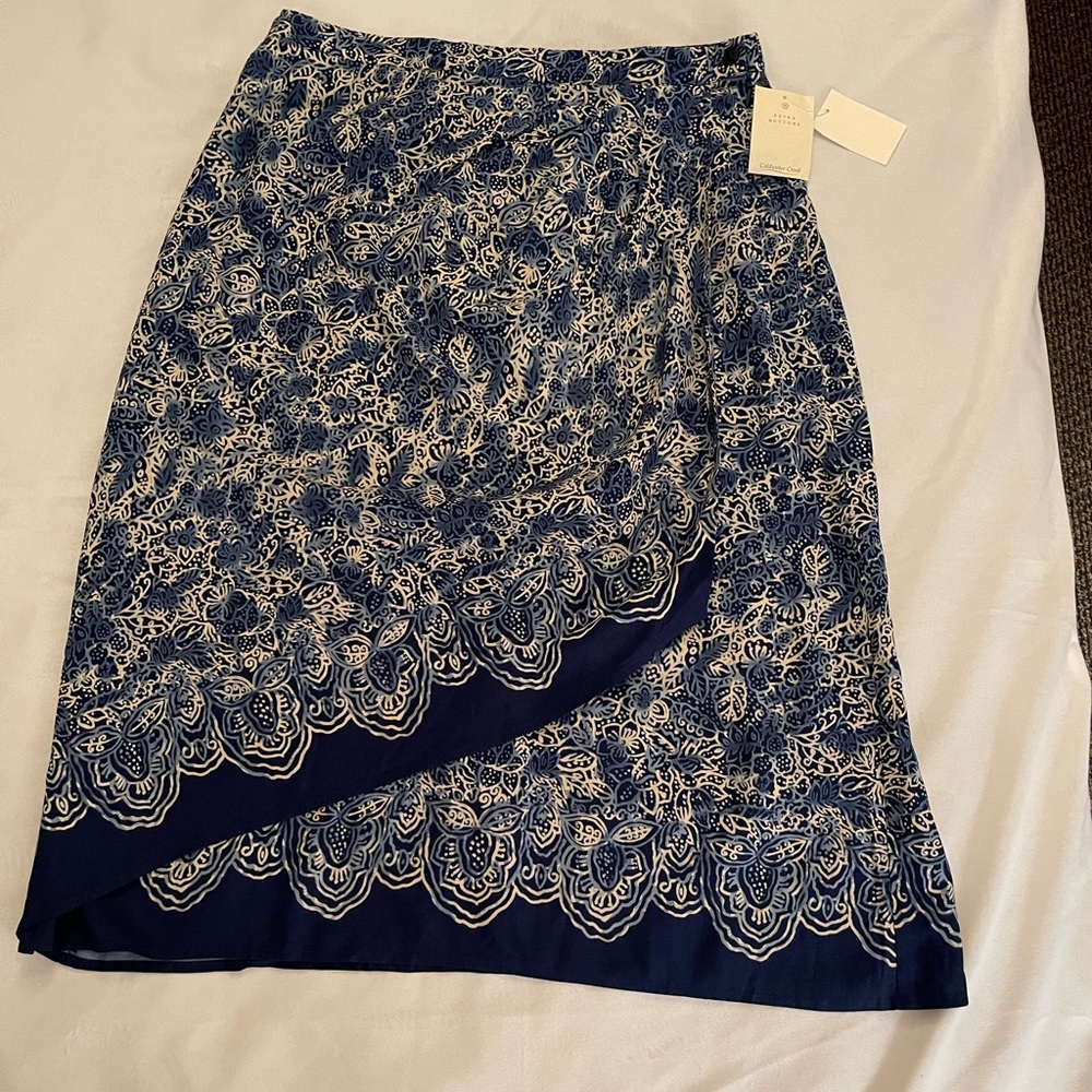 NWT Batik Style Wrap Skirt
